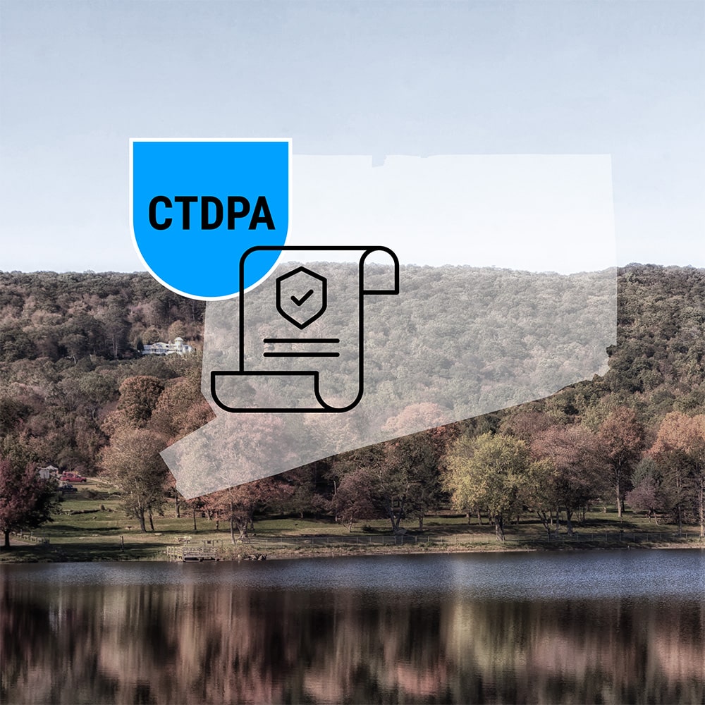 Connecticut landscape with CTDPA badge