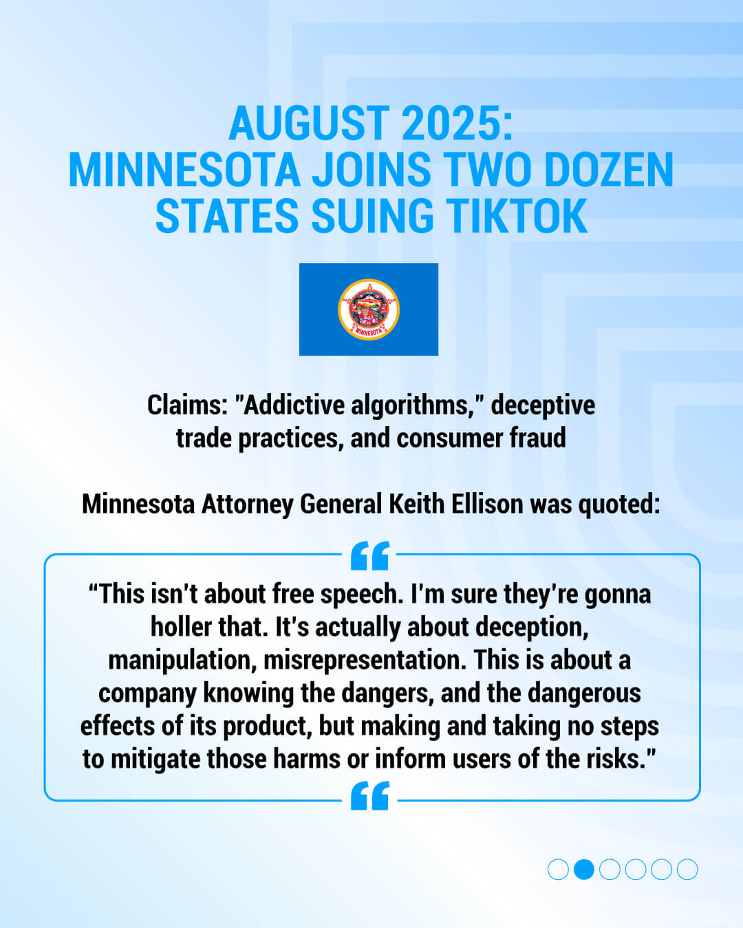 Minnesota join suing TikTok